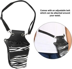 Étui Premium pour Ciseaux de Coiffure, Pochette de Coiffure, Étui pour Ciseaux de Barbier, Sac de Kit de Ciseaux de Salon de Coiffure, couleur zèbre noir. - Product Image 2