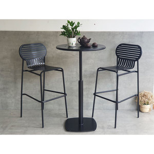 CBCF274 Combo Set 60cm Iron <b>Bar</b> <b>Table</b> <b>and</b> 2 Iron <b>Bar</b> <b>Stools</b> Women's Coats Product Category - Product Image 2
