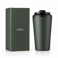 Mug à café OEM 350 ml avec MOQ 50, Mug de voyage portable pour événements promotionnels et programmes de vente au détail