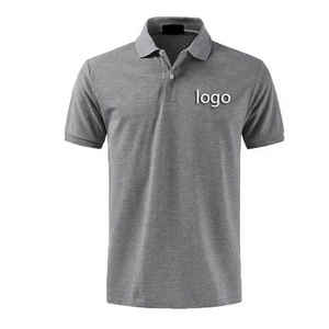 Venta al por mayor OEM logotipo personalizado Plus tamaño Polos personalizar Color manga corta Camiseta 100% algodón transpirable hombres camisetas - Product Image 1