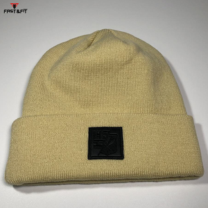 Latest Design Breathable <b>Waterproof</b> Cotton 3D Embroidery Fleece Fabric Custom Logo Unisex Beanie <b>Caps</b> for Professional Casual - Product Image 5