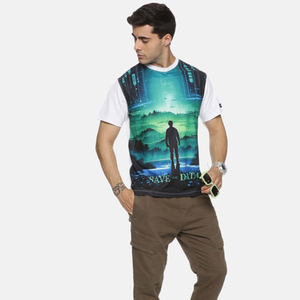 T-shirt à séchage rapide 100% polyester sublimation avec logo personnalisé imprimé T-shirt hommes T-shirt uni pour hommes fabriqué au Pakistan - Product Image 4