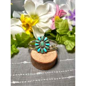 Alicia Wilson Kingman Turquoise & Sterling <b>Silver</b> Fashion <b>Cuff</b> <b>Bracelet</b> - Product Image 1