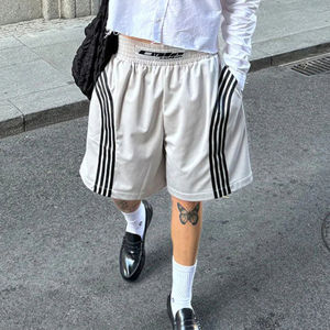 Short d'été personnalisé pour hommes à rayures Short surdimensionné coupe ample Streetwear Short de sport décontracté OEM de mode de haute qualité - Product Image 1