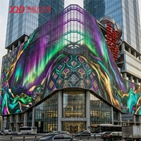 Pantalla LED de Malla XQD Impermeable para Publicidad en Ascensores, con Píxeles RGB Flexibles, Pantalla Exterior para Pantallas Digitales Personalizadas a Gran Escala