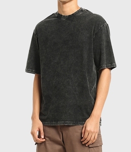 Camiseta de Hombre, Corte Holgado, Algodón/Fibra de Bambú, 260g, Bordada, Estampado Casual - Product Image 6