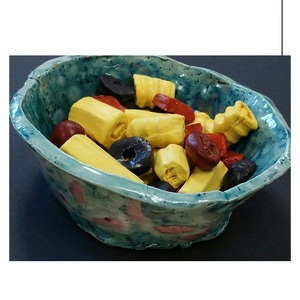 Bol à salade en résine, prix d'usine en gros, taille personnalisée, logo et couleurs multiples, bol à salade en résine de grande taille disponible - Product Image 2