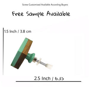 Tiradores de madera de resina modernos, manijas artesanales para uso en cajones para armarios de cocina, armarios, dormitorios, baños, salas de estar - Product Image 3