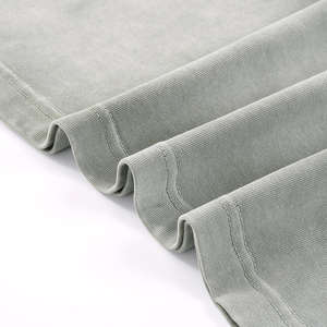 เสื้อยืดฮิปฮอปผู้ชายทรงโอเวอร์ไซส์ ผ้าคอตตอนถัก 100% ล้างสีแบบแอซิดวอช - รับผลิตตามแบบ คุณภาพสูง ขายส่ง OEM - Product Image 5