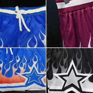 กางเกงขาสั้นเล่นบาสเก็ตบอลสำหรับผู้ชายกางเกงขาสั้นเล่นกีฬาออกกำลังกายแบบแห้งเร็วพร้อมโลโก้ขนาดใหญ่พิเศษสำหรับฤดูร้อน - Product Image 3