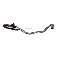 Pot d'échappement de moto en aluminium CNC 6061 et acier inoxydable JFGRACING pour CRF230F CRF150F 2003-2013, ensemble silencieux pour moto tout-terrain