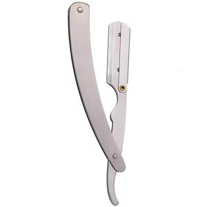 Rasoir turc poignée blanche vente en gros coupe gorge fournitures de barbier rasoir de Salon rasoir à lame unique - Product Image 1
