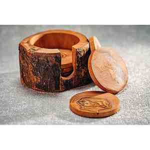 Posavasos de bambú hecho a mano de alta demanda nogal Sheeshm madera forma personalizada calidad de exportación con alta calidad - Product Image 5