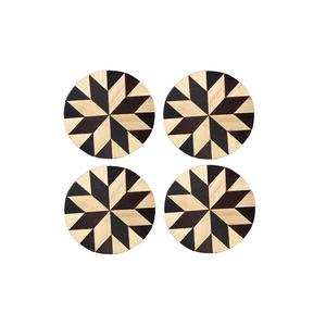 Roun Shape <b>Wooden</b> <b>coaster</b> with Antique Design Color Coated in <b>coaster</b> with Premium Design at Very Affordable Rate - Product Image 1