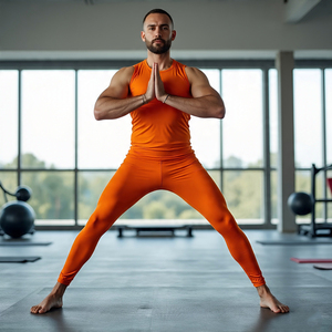 กางเกงรัดกล้ามเนื้อของผู้ชายกางเกงวิ่งกางเกงฟิตเนสวิ่งแห้งเร็วพร้อมโลโก้ที่เอว - Product Image 3