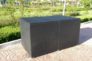 Không thấm nước ngoài trời lưu trữ boong hộp hình chữ nhật mây <span class=keywords><strong>wicker</strong></span> đệm cho nhà phòng khách vườn sơn mài kỹ thuật - Product Image 3