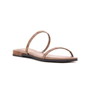 FR8052 Pantoufles sandales à talon café formelles - Product Image 2