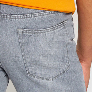 Pantalons en jean déchirés pour hommes, style streetwear, pantalons en jean lavés pour hommes, vêtements tendance, jeans pour hommes - Product Image 6