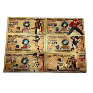 6ชิ้น/เซ็ตหลายแบบการออกแบบอะนิเมะญี่ปุ่น<span class=keywords><strong>มั</strong></span><span class=keywords><strong>ง</strong></span><span class=keywords><strong>ง</strong></span>ะเยนเงินคอลเลกชัน24พันธนบัตรทองชุบ - Product Image 5