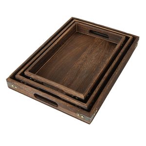 Bandeja de Madera Ecológica para Servir en Fiestas y Presentación de Aperitivos, Hecha a Mano, Apta para Lavavajillas, Tamaño y Color Personalizables - Product Image 1