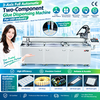 Machine de scellement de colle AB à deux composants haute précision 3 axes pour modules, bandes, lampes et composants électroniques d'alimentation LED