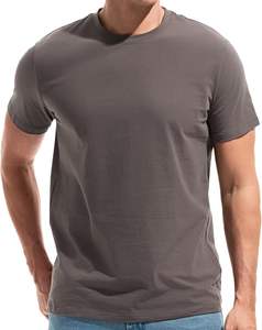 Camiseta de algodón 100% para hombre, precio al por mayor, camiseta informal holgada para gimnasio, camiseta para hombre, camiseta de manga corta de gran venta. - Product Image 1