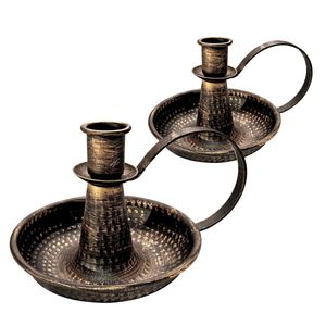 Porte-bougie en fer pour étagère ou table, design artistique antique, fait à la main et écologique, décoration d'intérieur - Product Image 6