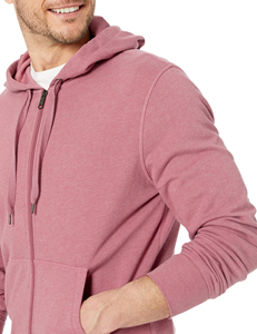 Unisex 100% Cotton Zipper Hoodie Winter Clothing with Custom Logo New Design Solid Pattern Long Sleeves Plain Dyed Hoodies - Product Image 4