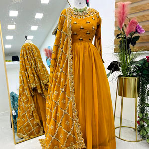 ชุด Anarkali สำหรับงานแต่งงานและงานปาร์ตี้เสื้อผ้าชาติพันธุ์ - Product Image 1
