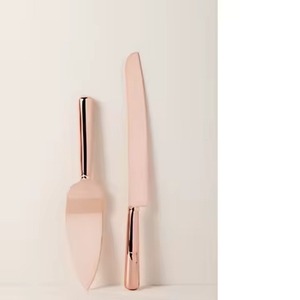 Juego de servidor de pastel con mango de Metal dorado rosa hecho a mano, espátula de pastel de calidad Superior y juego de servidor, último diseño - Product Image 1