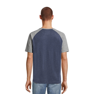 เสื้อยืดคอกลมทรงเข้ารูปสำหรับผู้ชายไซส์ใหญ่ คุณภาพสูง เป็นมิตรกับสิ่งแวดล้อม ดีไซน์สั่งทำได้ ใส่สบายในฤดูร้อน สีพื้น รุ่น BD แขนสั้น - Product Image 6