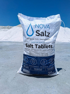 Tabletas de Sal de Cloruro de Sodio Premium Nova Salz, 25 kg |   99.9% de Pureza |   Ablandador de Agua de Grado Industrial |   CAS 7647-14-5 |   ISO 9001 - Product Image 3