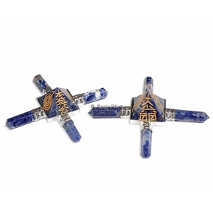 เครื่องกำเนิดพลังงานโซดาไลต์เรกิพลอยคริสตัลหลายชนิดสำหรับแกะสลักด้วยเทคนิคการแกะสลัก - Product Image 1