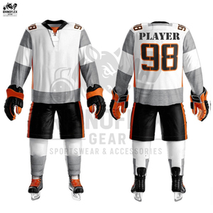 Precio al por mayor uniforme de hockey sobre hielo personalizado hecho logotipo Casual equipo deportes sublimación uniforme de hockey sobre hielo - Product Image 5