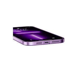Coque de téléphone en polycarbonate rigide dorée de luxe Netzy pour iPhone 14 Pro, compatible avec la recharge sans fil MagSafe, avec protection anti-traces de doigts - Product Image 3