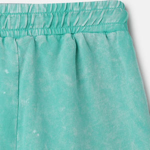 Short vintage taille haute pour hommes personnalisé délavé à l'acide Short streetwear en coton épais et respirant en éponge française - Product Image 5