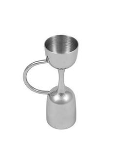 High Quality Silver Peg Measure Jigger with Handle & Cocktail Shaker Drink Measuring <b>Bar</b> <b>Tool</b> Jigger 30/60Ml - Product Image 4