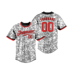 เสื้อเบสบอลโพลีเอสเตอร์100% สั่งทำเสื้อเบสบอลดีไซน์คลาสสิกซับลิเมชันสำหรับแฟชั่น - Product Image 5