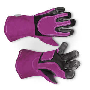 Gants de travail ignifuges pour travaux de construction industrielle Gants de soudage TIG/Mig en cuir de vachette de qualité supérieure avec logo personnalisé - Product Image 1