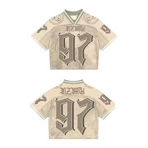 Logotipo personalizado Streetwear Camiseta de fútbol americano OEM corte perfecto uniforme de fútbol americano con logotipo y diseño personalizados - Product Image 5