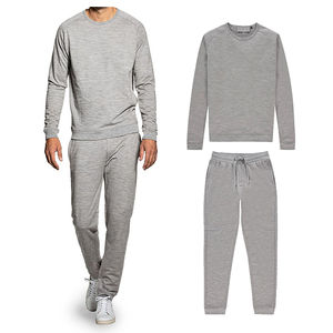 Conjunto Deportivo Informal de Invierno de Secado Rápido 100% Algodón Personalizado para Hombre, Chándal de Color Contrastante - Product Image 2