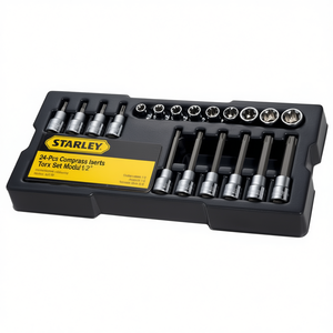 ชุดดอกไขควงสแตนลีย์ 24 ชิ้น พร้อมหัว Torx ขนาด 1/2 นิ้ว ประเภทสินค้า ซ็อกเก็ต - Product Image 2