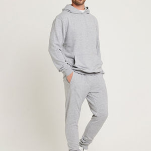 2025 dernière conception respirant 100% coton pull à capuche survêtement survêtement grande taille imprimé hiver été polaire solide ensembles - Product Image 2