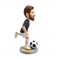 Trofeo de Resina 3D Personalizado del Copa América 2026, Adorno de Jugador de Fútbol Pintado a Mano, Base con Logotipo del Equipo, Premio de Fútbol Personalizado