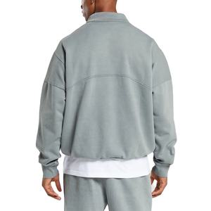 Vente en gros 100% sweats délavés à l'acide sweats à capuche personnalisés sweat-shirt à demi-fermeture éclair unisexe sweats à capuche en molleton de coton lourd 2025 - Product Image 6