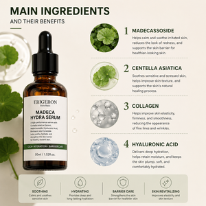 Sérum ERIGERON Madeca Hydra 50ml, soin hydratant quotidien léger, soin de la barrière cutanée coréenne - Product Image 3