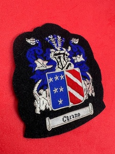 Custom Hand Embroidered Bullion Wire <b>Badges</b> Premium Pocket <b>Badge</b> <b>Holder</b>-Premium Custom Bullion <b>Badges</b> twill fabric - Product Image 3