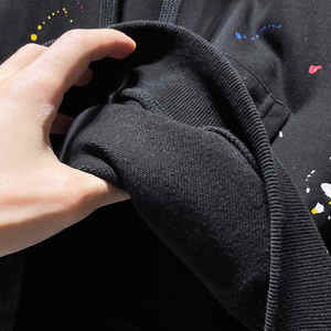 Logotipo personalizado Bling Hoodies French Terry 100% Cotton Hoodie Acid Wash Oversized FOR HOODIE - Product Image 5