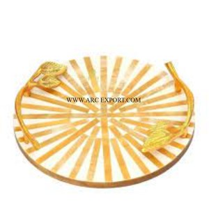 Grande qualité Admirable Designer Grande taille Cuisine Décoration Snacks et Dates Serveur Plateaux et Plateaux Usage domestique Plateau - Product Image 6