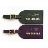 Étiquettes à bagages personnalisées en cuir avec logo en lettres dorées en vrac, cadeaux de mariage, cadeaux pour invités